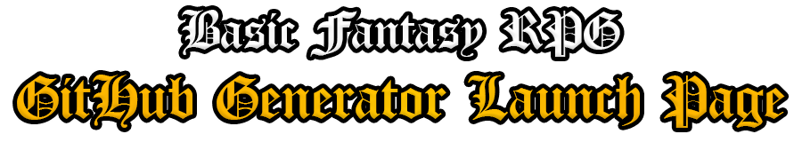 Basic Fantasy RPG GitHub