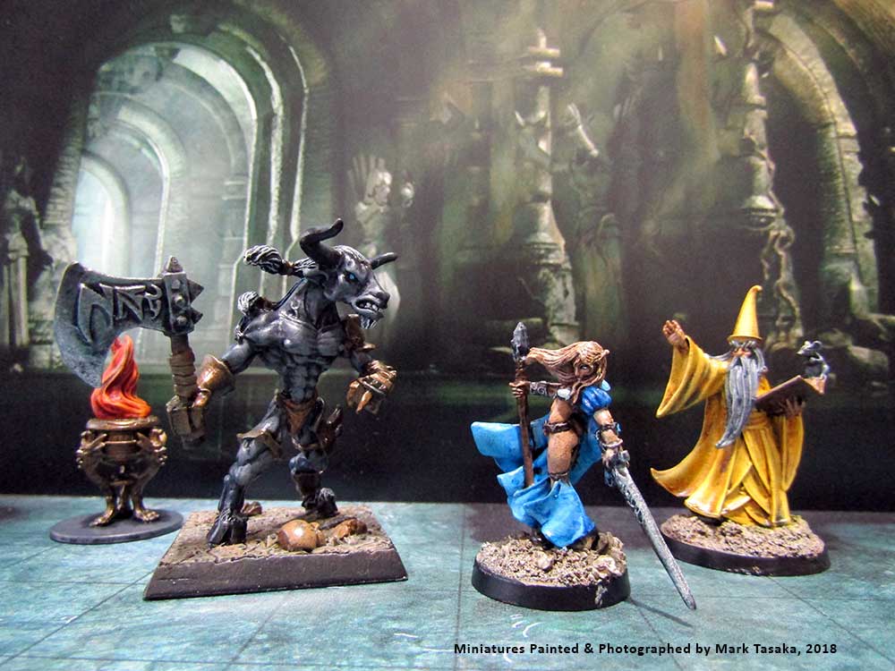 Reaper, Zombicide, Wizkids & Games Workshop Miniatures, painted by Mark Tasaka 2018