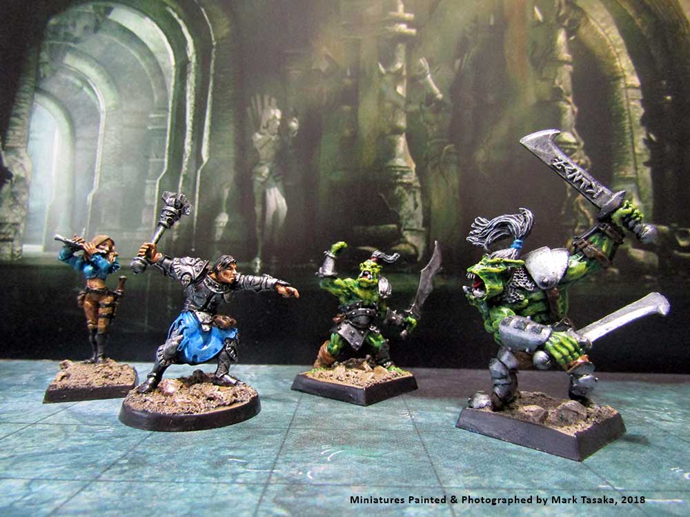 Reaper, Zombicide, Wizkids & Games Workshop Miniatures, painted by Mark Tasaka 2018