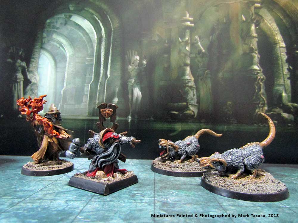 Reaper, Zombicide, Wizkids & Games Workshop Miniatures, painted by Mark Tasaka 2018