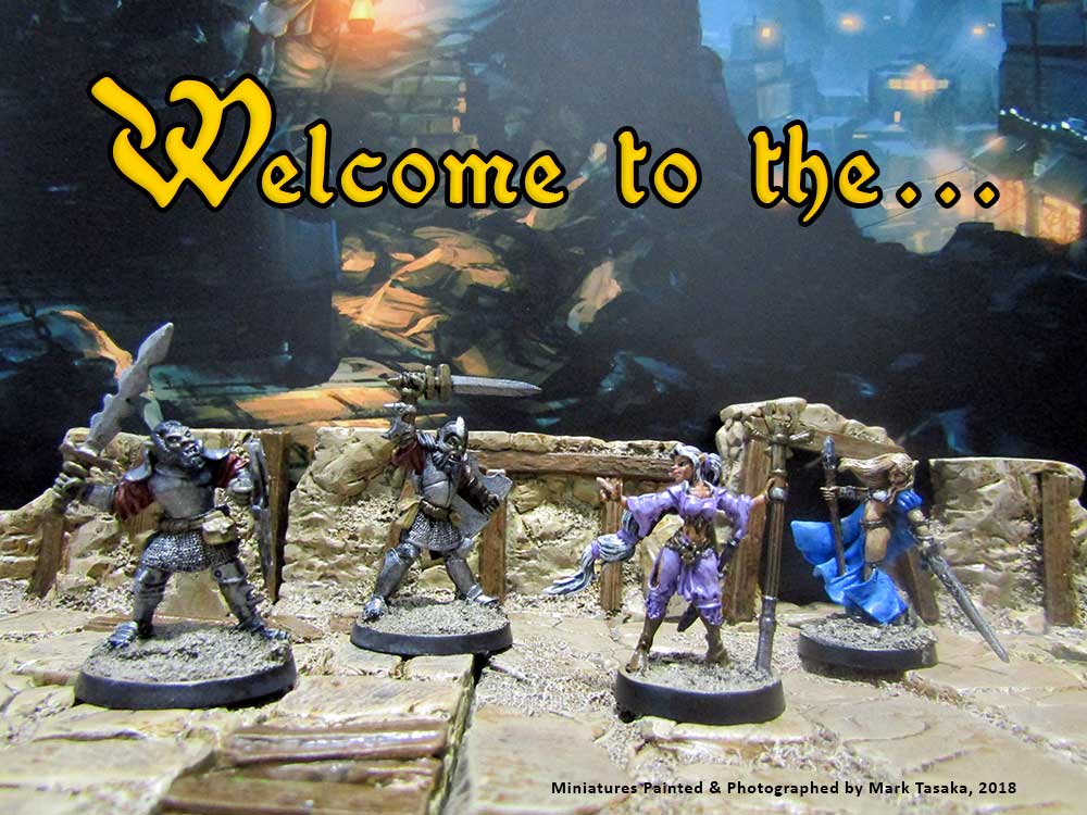 Reaper, Games Workshop & Zombicide Miniatures, painted by Mark Tasaka 2017