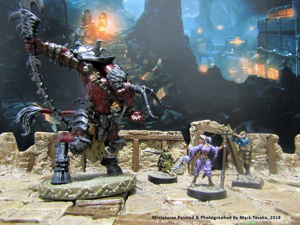 Reaper, Games Workshop & Zombicide Miniatures, painted by Mark Tasaka 2017