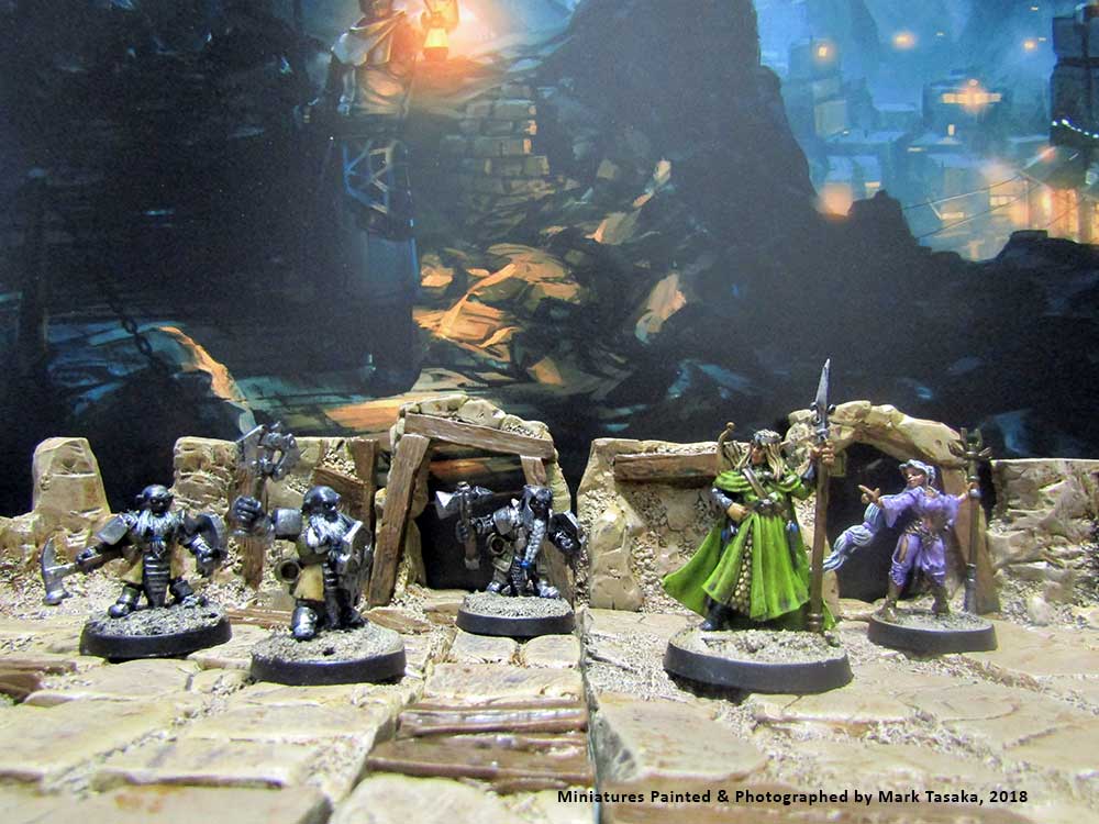 Reaper, Games Workshop & Zombicide Miniatures, painted by Mark Tasaka 2017