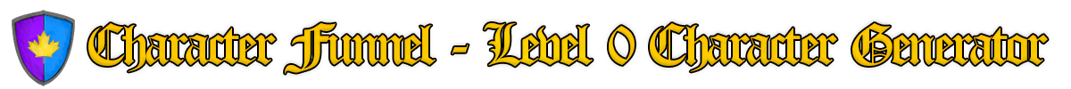 Level Zero Character Funnel Generator