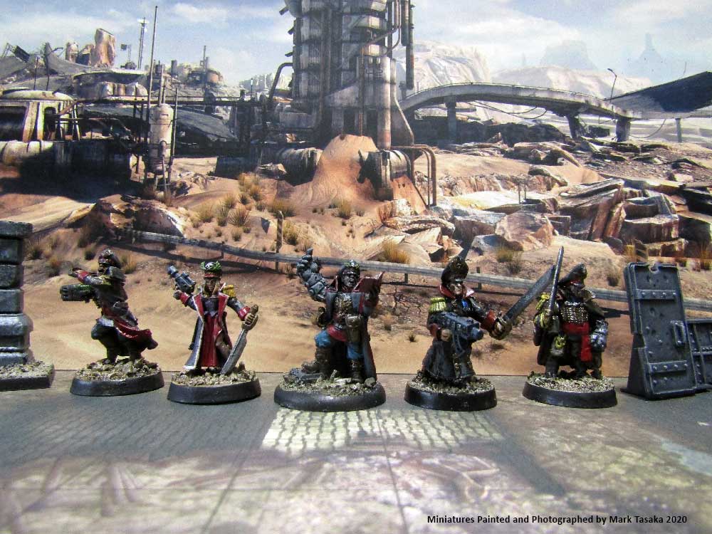 Imperial Commissars, painted by Mark Tasaka 2020