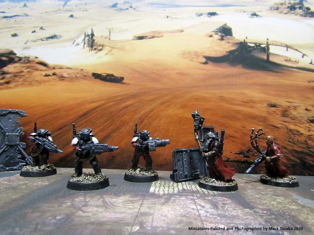 Inquisitorial Troopers, Games Workshop, painted by Mark Tasaka 2020
