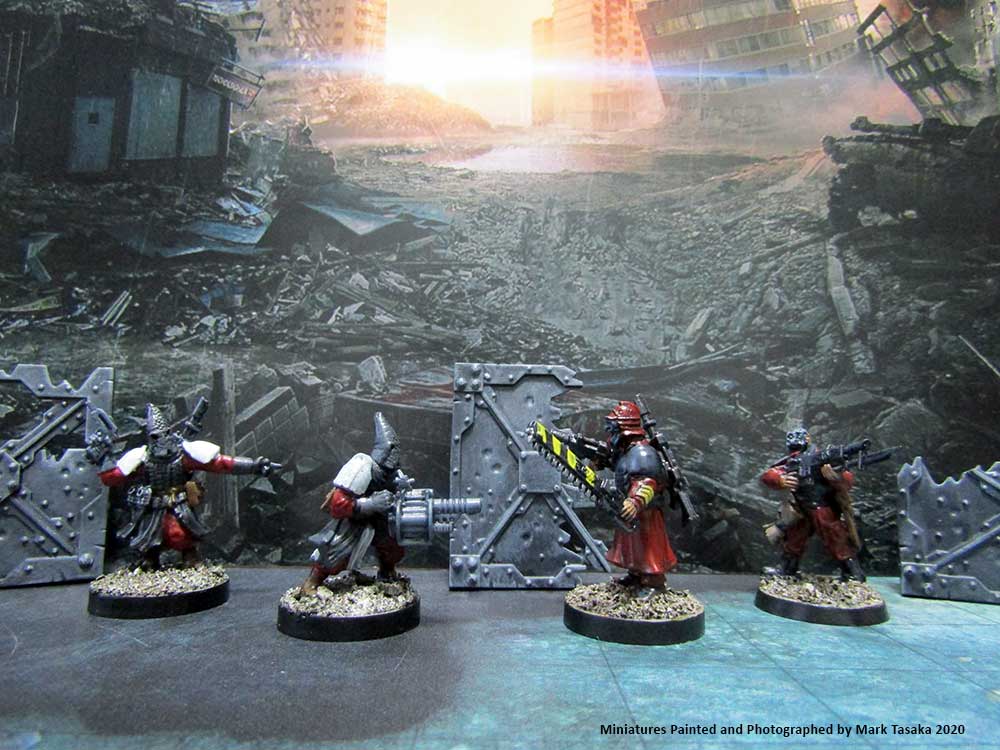 Inquisitorial Troopers, Games Workshop, painted by Mark Tasaka 2020