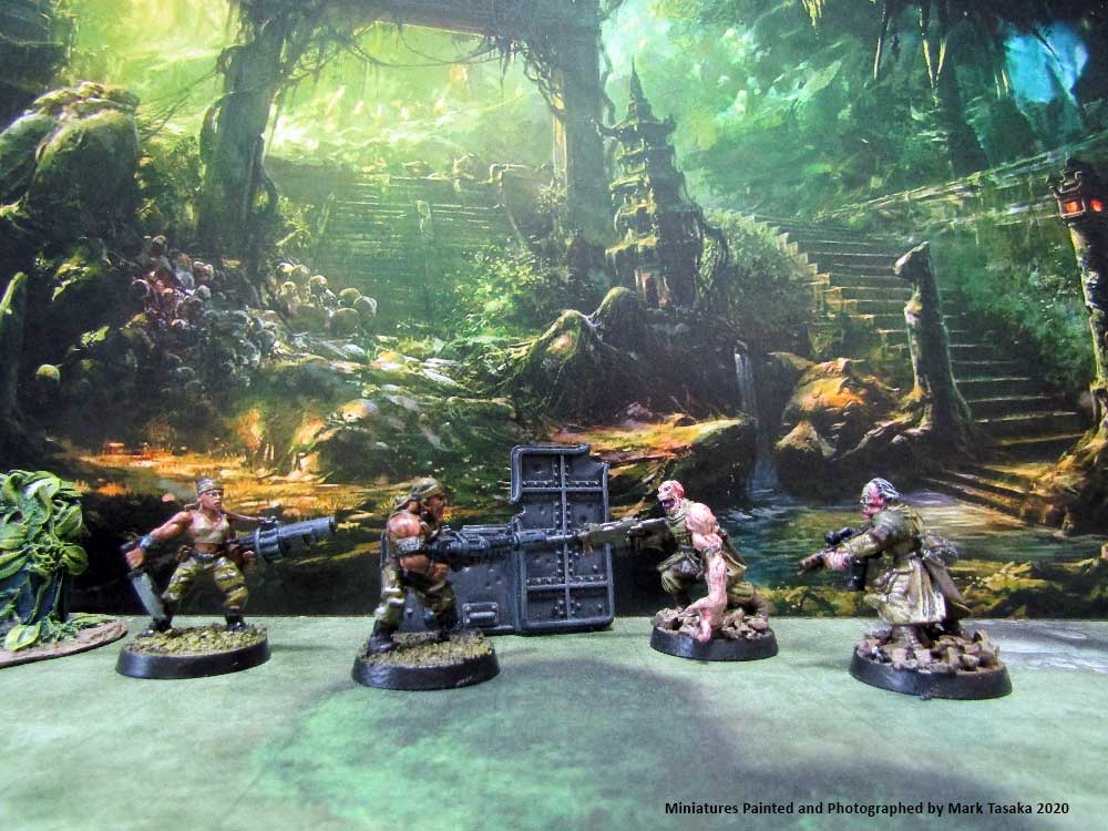 Nurgle Chaos Cultists, Games Workshop, painted by Mark Tasaka 2020