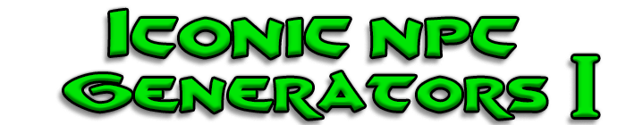 Iconic NPC Generators 1