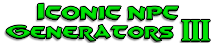 Iconic NPC Generators 3