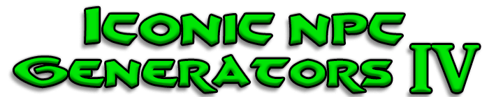 Iconic NPC Generators 4