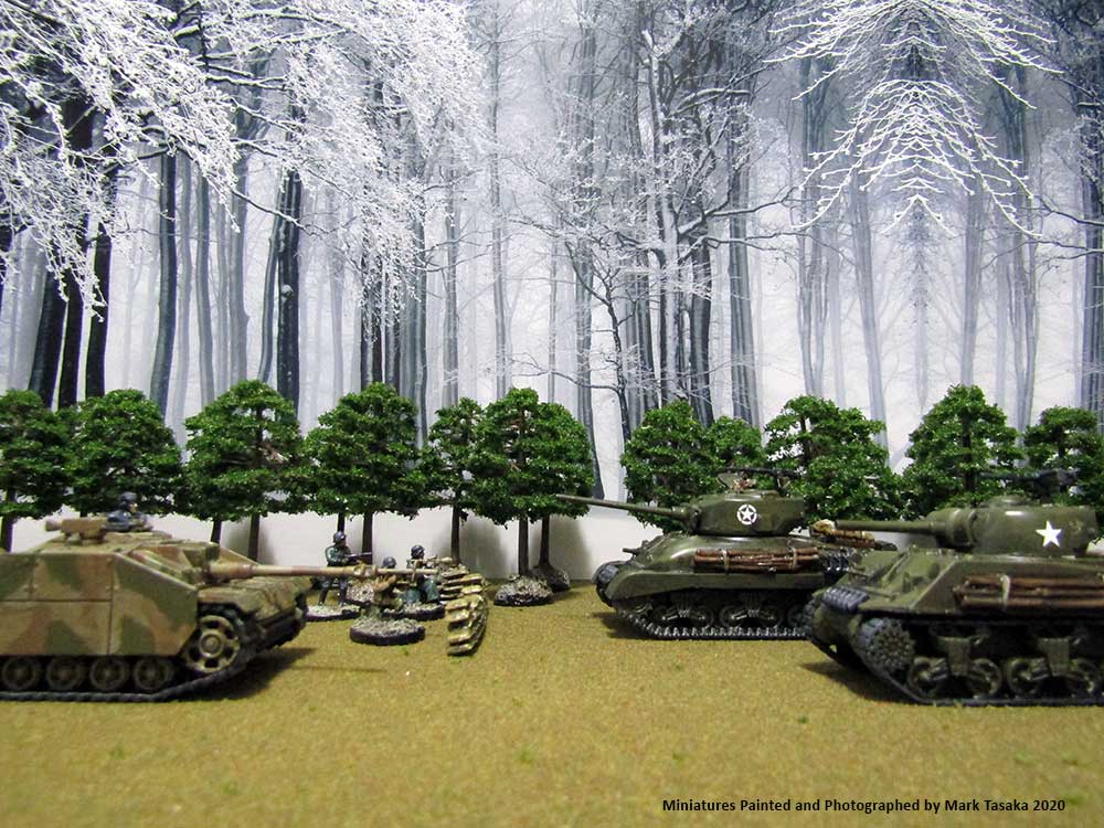 Ardennes Counteroffensive (Battle of the Bulge), models painted by Mark Tasaka 2020