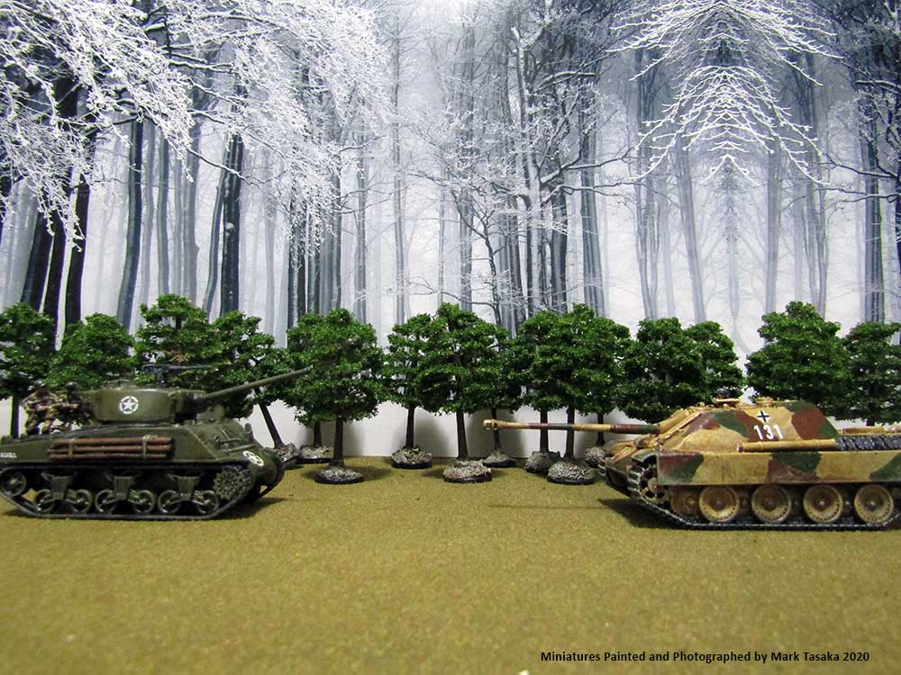 Ardennes Counteroffensive (Battle of the Bulge), models painted by Mark Tasaka 2020