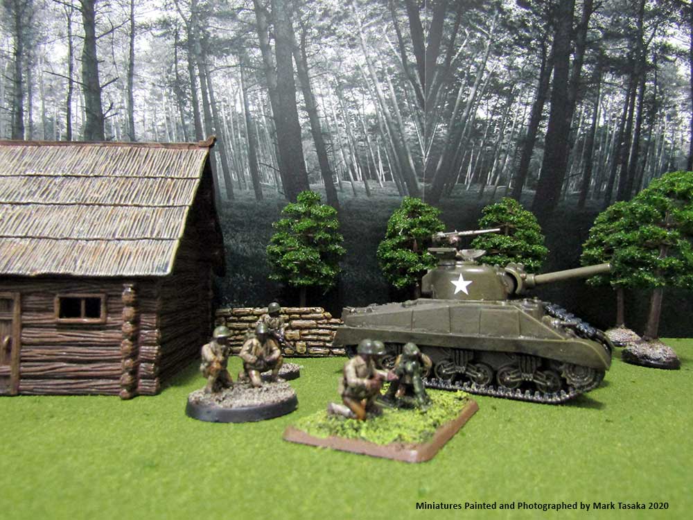 Sherman M4(105) (Plastic Soldier Company), painted by Mark Tasaka 2020
