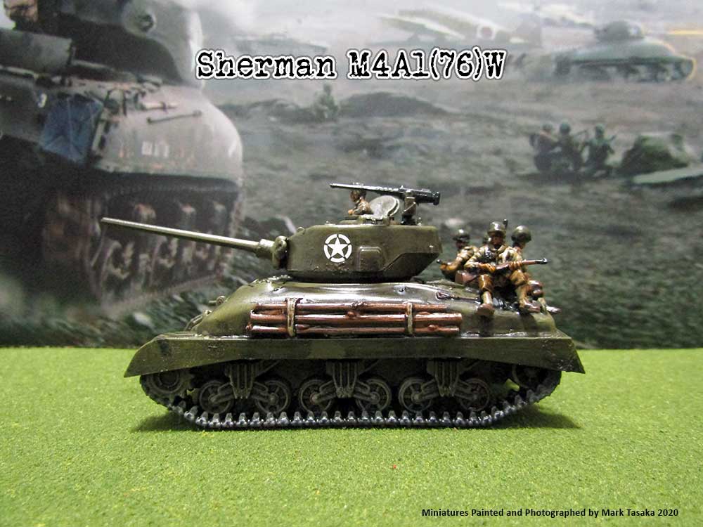 Sherman M4A1 (Plastic Soldier Company), painted by Mark Tasaka 2020