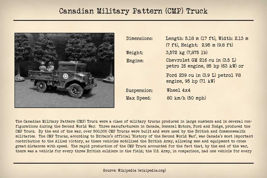 Canadian Military Pattern (CMP) Truck