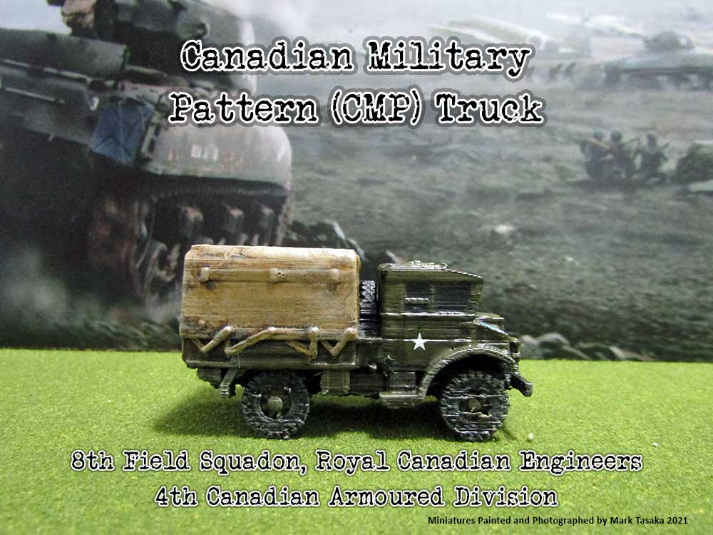 Canadian Military Pattern (CMP) Truck (THingiverse), painted by Mark Tasaka 2020