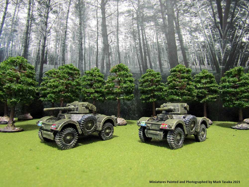 Daimler Armoured Car (Thingiverse), painted by Mark Tasaka 2021