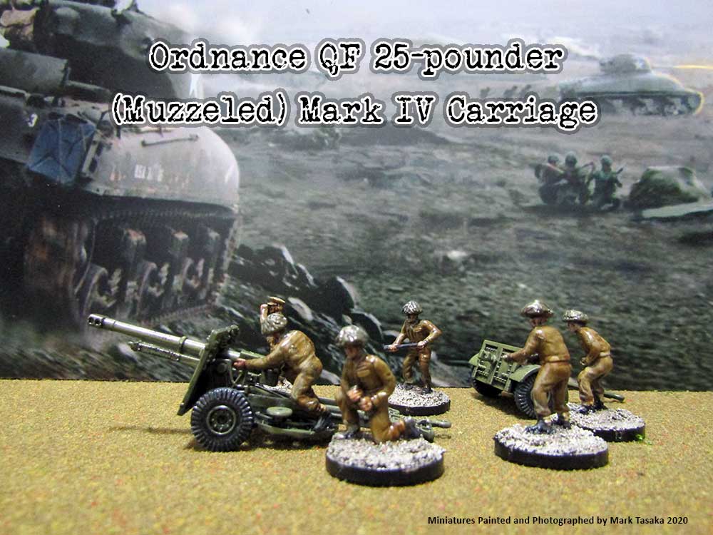 25-Pounder Field Gun (Plastic Soldier Company), painted by Mark Tasaka 2020