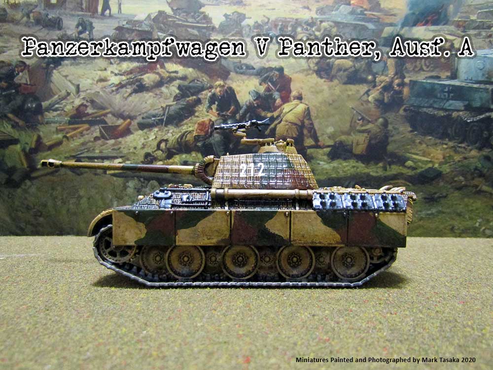 Panther tank (Plastic Soldier Company & Italeri), painted by Mark Tasaka 2020
