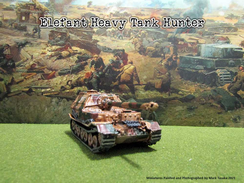 Panzerjager Tiger (P) Elefant (Thingiverse), painted by Mark Tasaka 2021