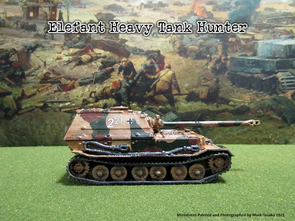 Panzerjager Tiger (P) Elefant (Thingiverse), painted by Mark Tasaka 2021