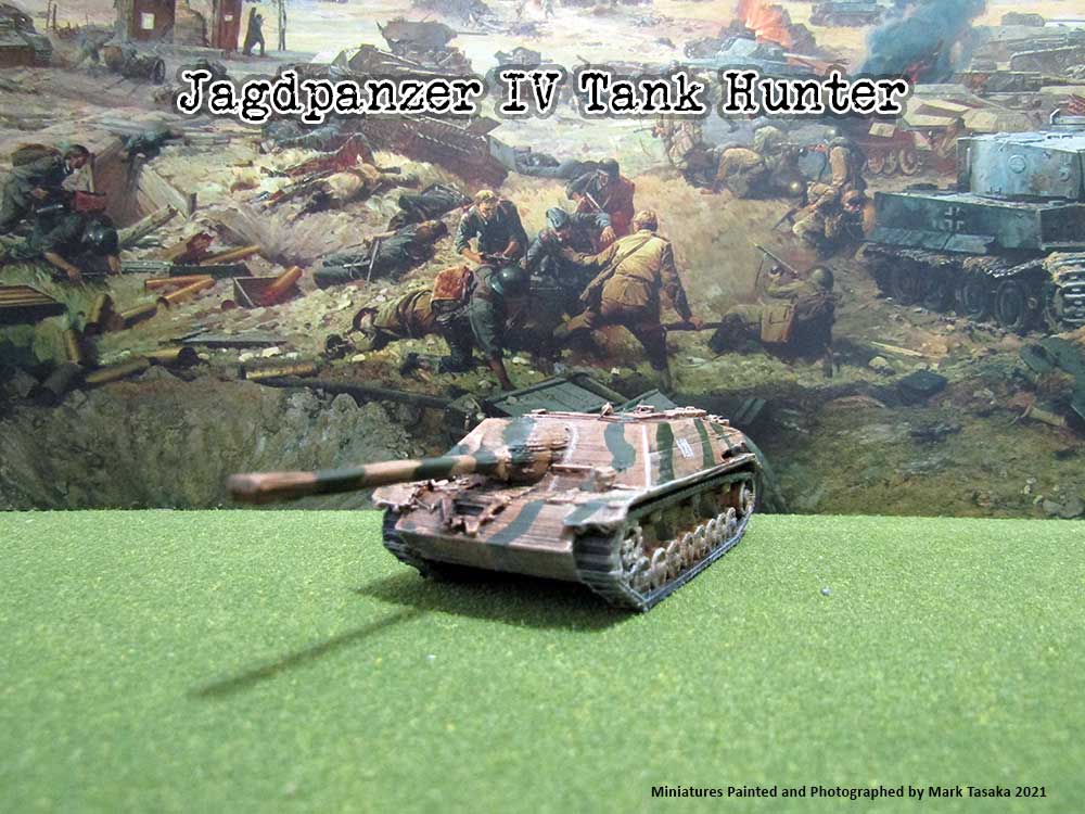 Jagdpanzer IV Tank Destroyer (Thingiverse), painted by Mark Tasaka 2021