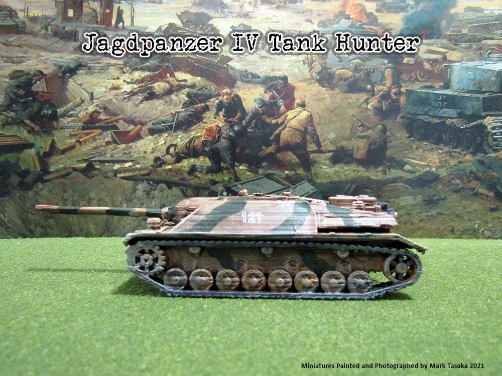 Jagdpanzer IV Tank Destroyer (Thingiverse), painted by Mark Tasaka 2021
