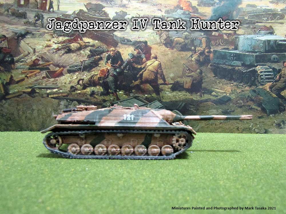 Jagdpanzer IV Tank Destroyer (Thingiverse), painted by Mark Tasaka 2021