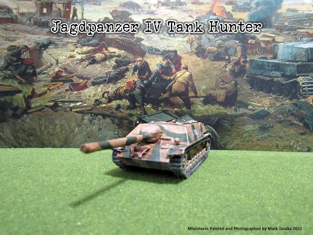 Jagdpanzer IV Tank Destroyer (Thingiverse), painted by Mark Tasaka 2021
