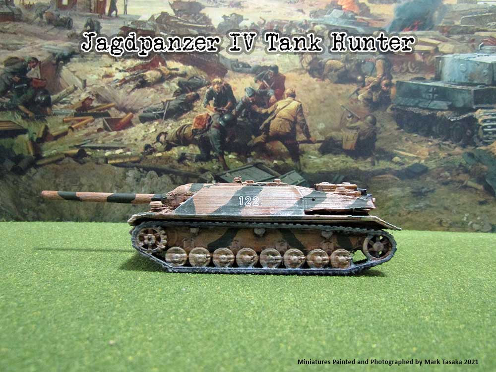 Jagdpanzer IV Tank Destroyer (Thingiverse), painted by Mark Tasaka 2021