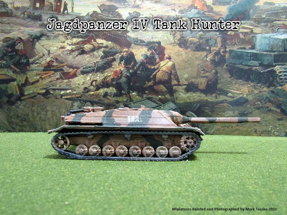 Jagdpanzer IV Tank Destroyer (Thingiverse), painted by Mark Tasaka 2021