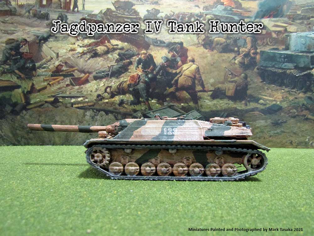 Jagdpanzer IV Tank Destroyer (Thingiverse), painted by Mark Tasaka 2021