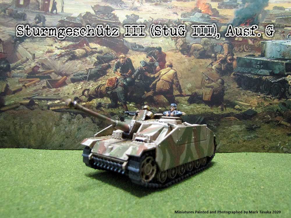 StuG III Assault Gun (Plastic Soldier Company), painted by Mark Tasaka 2020