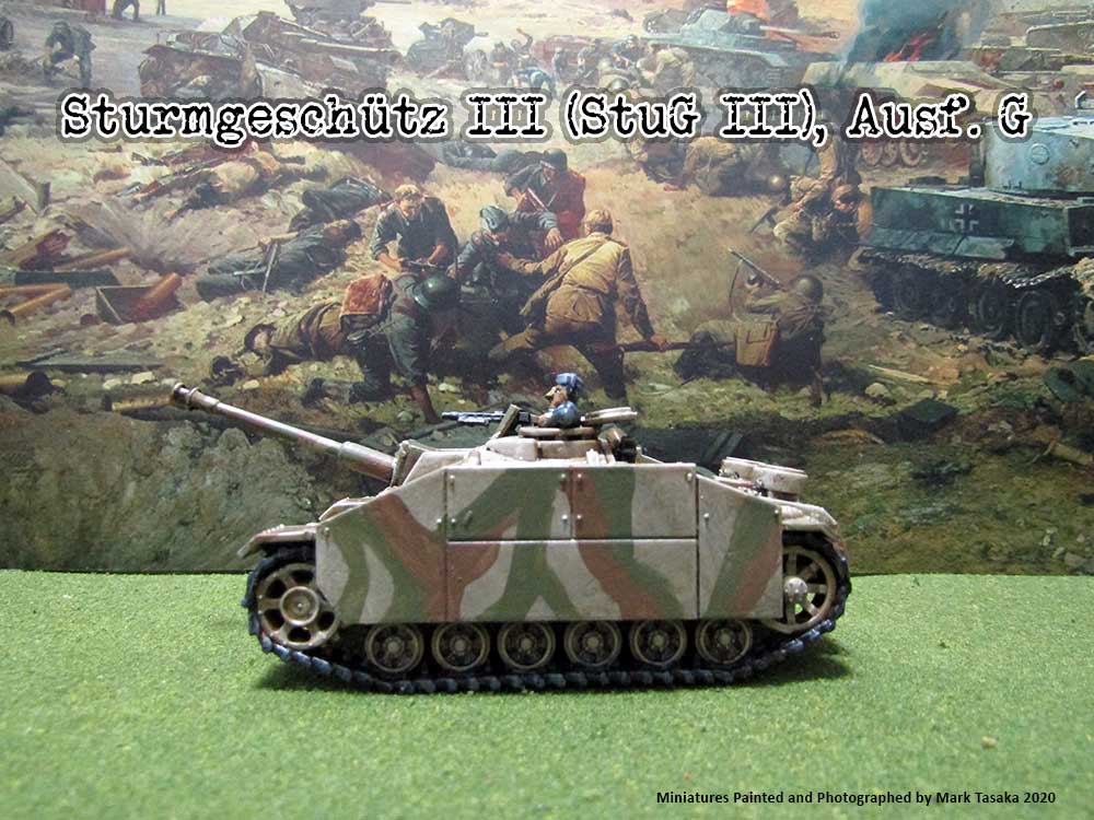StuG III Assault Gun (Plastic Soldier Company), painted by Mark Tasaka 2020