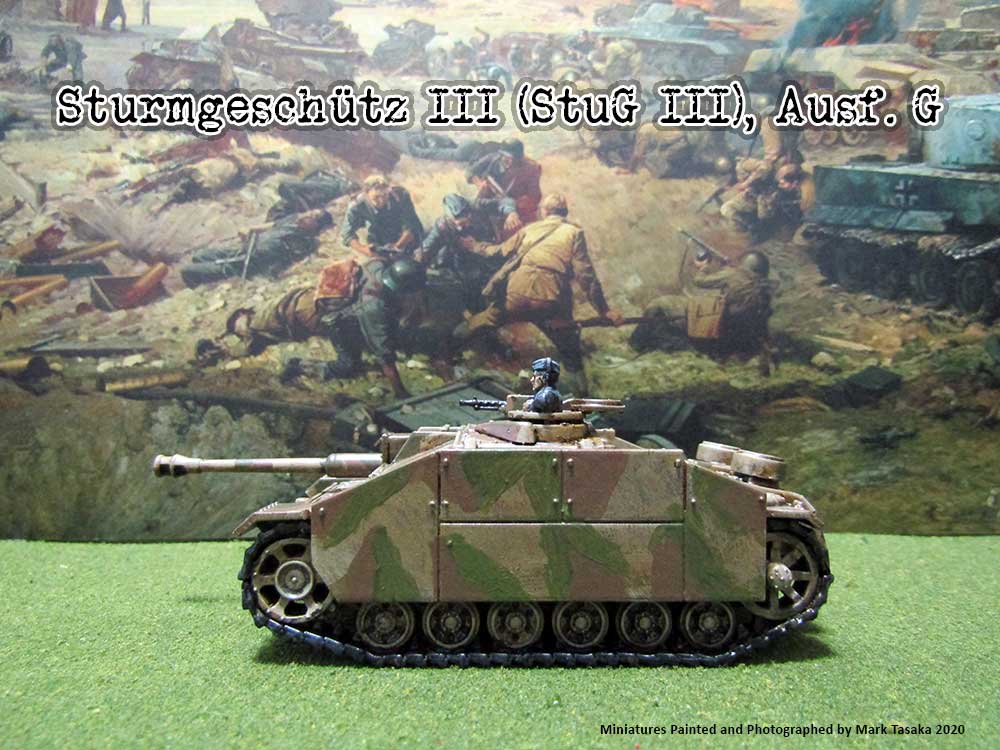 StuG III Assault Gun (Plastic Soldier Company), painted by Mark Tasaka 2020