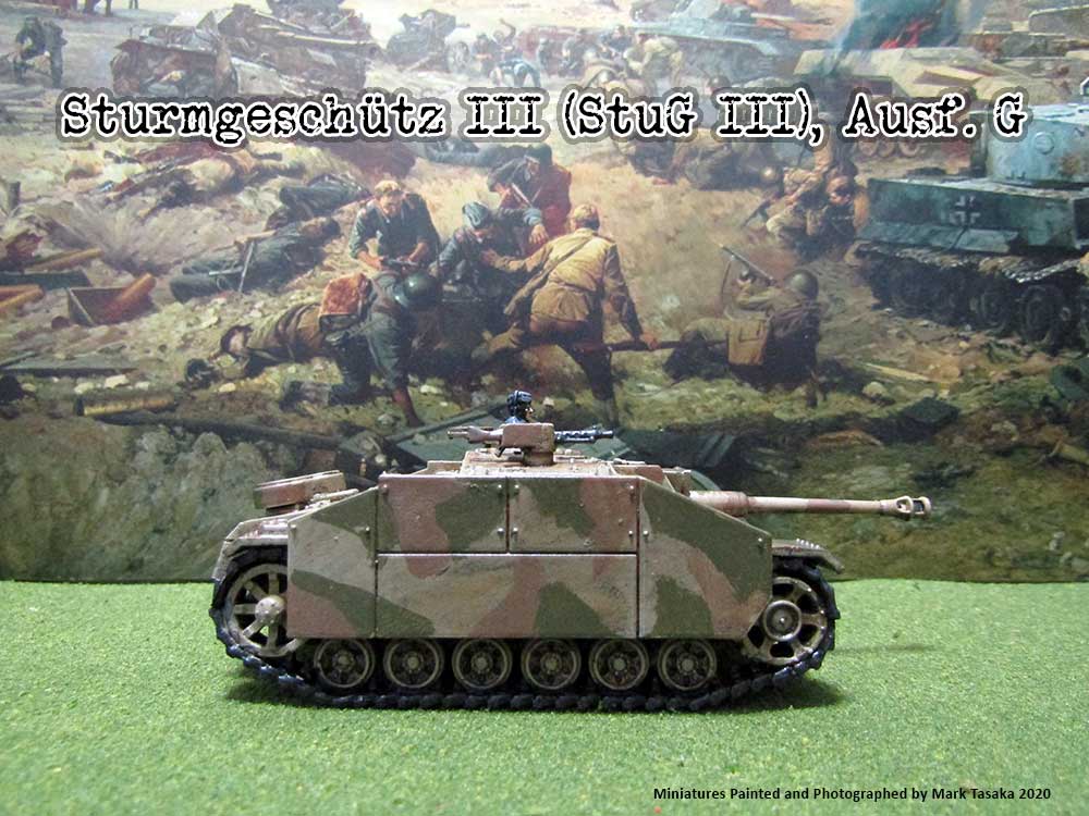 StuG III Assault Gun (Plastic Soldier Company), painted by Mark Tasaka 2020