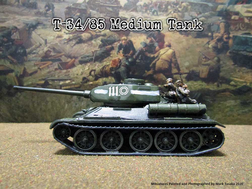 T-34/85 Medium Tank (Italeri), painted by Mark Tasaka 2020