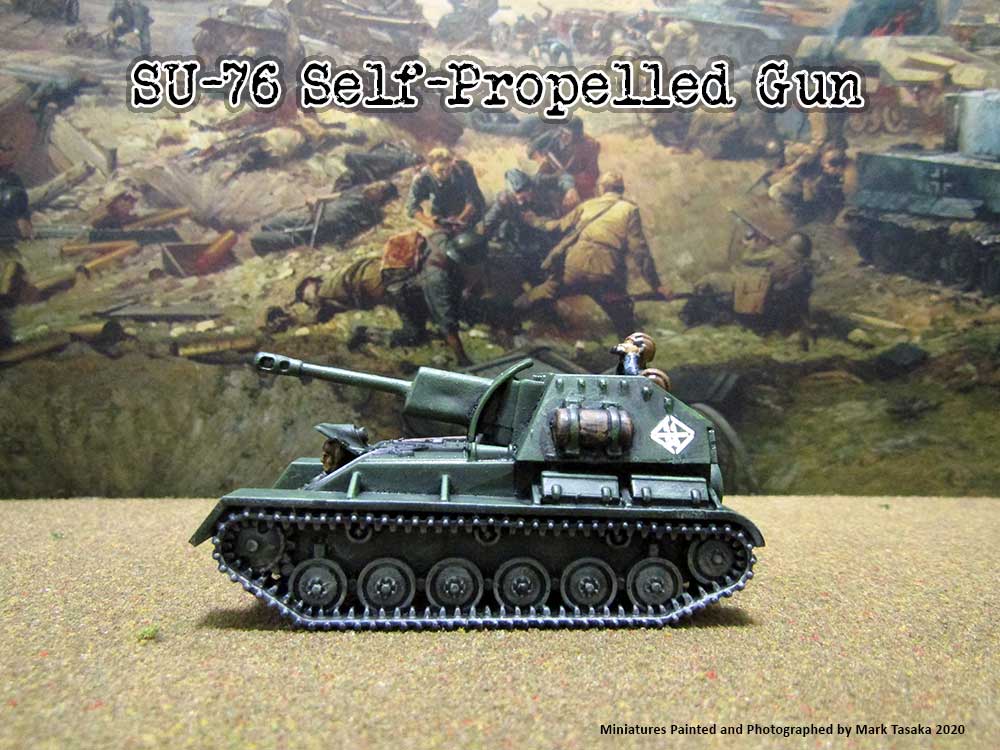 SU-76 Self-Propelled Gun (The Plastic Soldier Company), painted by Mark Tasaka 2020