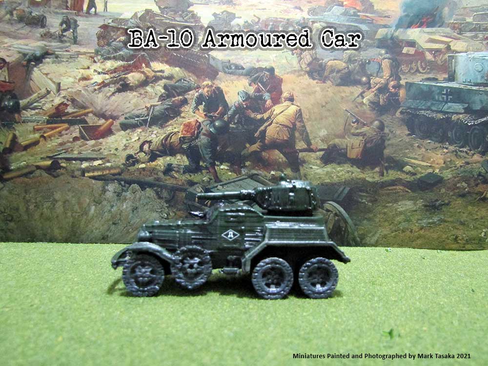 BA-10 Heavy Armoured Car (Thingiverse), painted by Mark Tasaka 2021