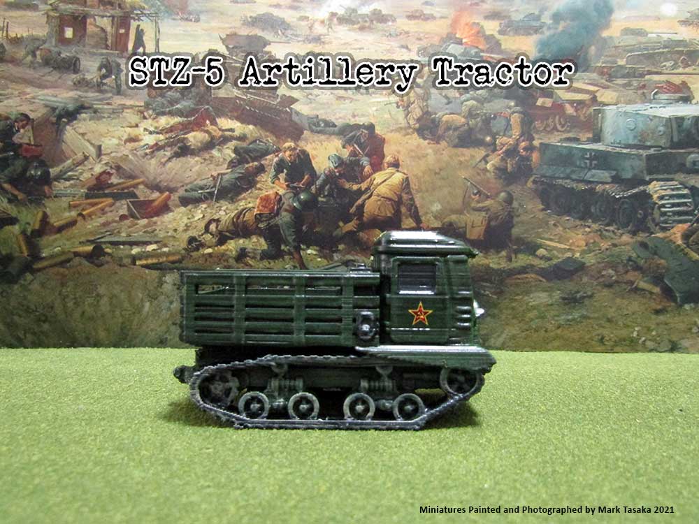 STZ-5 Artillery Tractor (Thingiverse), painted by Mark Tasaka 2021