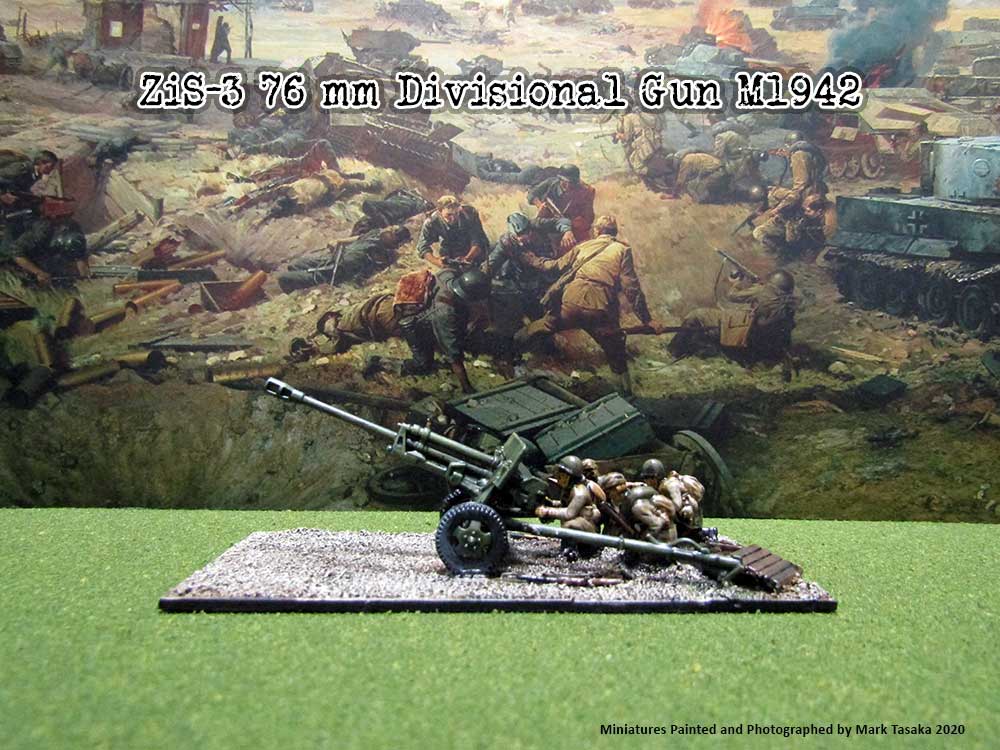 ZiS-3 Divisional Gun (Plastic Soldier Company), painted by Mark Tasaka 2020